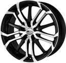 Felgi Brock B26 4x108 7.5x17 ET25 Black Matt Polished