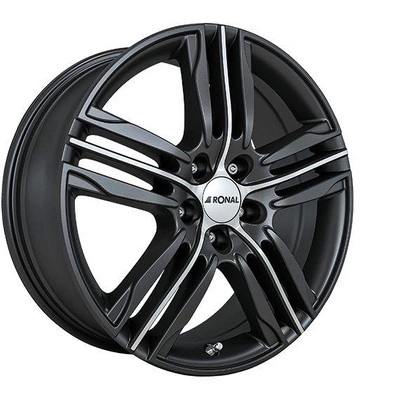 FELGI RONAL R57 5x105 7.5x18 ET42 Matt Black Front Diamond Cut