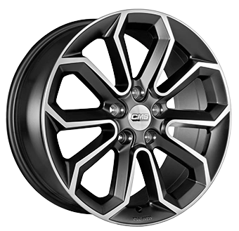 Felgi CMS C20 5x114.3 8x19 ET50 Matt Black Polished