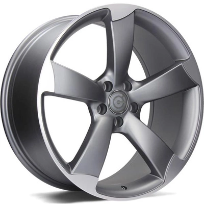 FELGI CARBONADO GRAPHENE 5x112 7.5x17 ET35 Matt Anthracite Front Polished