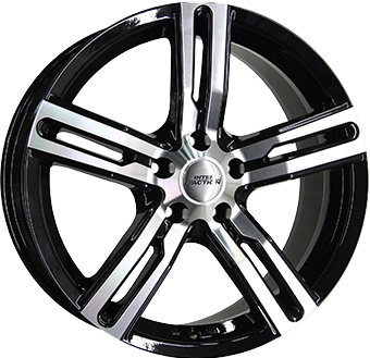 Felgi INTER ACTION KARGIN 5x118 7.5x18 ET50 Gloss Black Polished