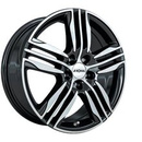 FELGI RONAL R57 5x105 7.5x18 ET42 Black Front Diamond Cut