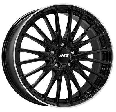 FELGI AEZ BERLIN BLACK 5x114.3 8.5x18 ET40 Black Polished Lip