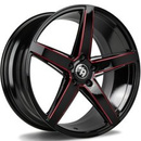 FELGI SEVENTY9 SV-N 5x120 8x18 ET30 Black Glossy Milled Red