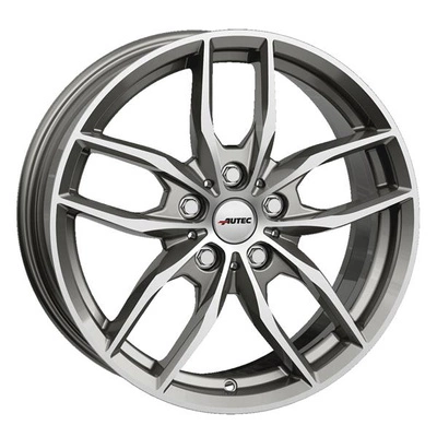 FELGI AUTEC BAVARIS 5x112 7.5x18 ET25 Titanium Silver Polished