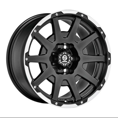 FELGI SPARCO DAKAR 6x139.70 8.5x18 ET Matt Black Lip Polished Rivets