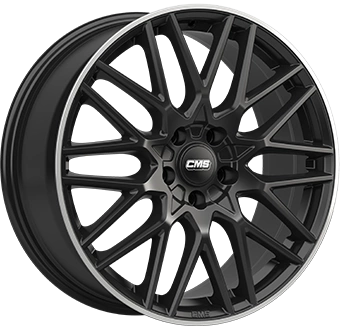 FELGI CMS C25 5x112 7.5x18 ET47 Gloss Black Polished lip