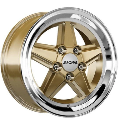 FELGI RONAL R9 5x112 7x15 ET23 Racing Gold Lip Diamond Cut