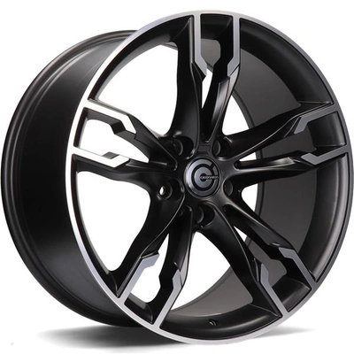 FELGI CARBONADO INFERNO 5x112 8.5x18 ET30 Matt Black Front Polished