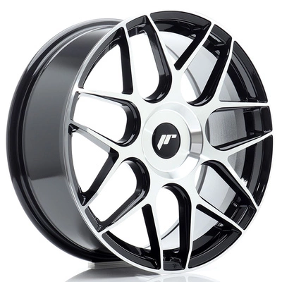 Felgi Japan Racing JR18 18x7.5 ET20-40 BLANK Black Machined Face