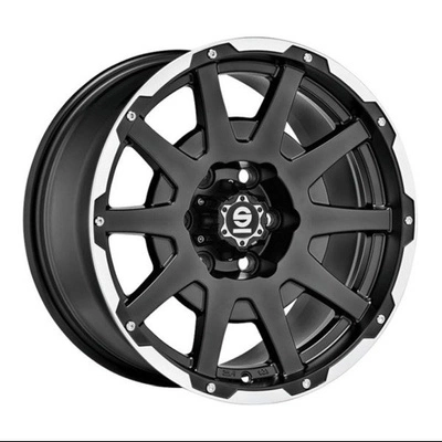 FELGI SPARCO DAKAR 5x110 7.5x17 ET25 Matt Black Lip Polished Rivets