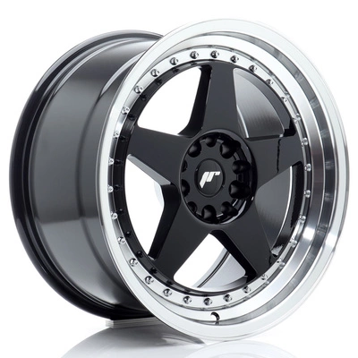 Felgi Japan Racing JR6 18x9.5 ET22 5x114.3/120 Gloss Black w/Machined Lip