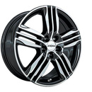 FELGI RONAL R57 5x105 7.5x17 ET42 Black Front Diamond Cut