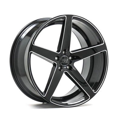 FELGI 1AV ZX9 5x108 10.5x22 ET25 Gloss Black Chamfer