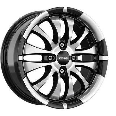 FELGI RONAL R59 4x108 6x15 ET40 Jetblack Front Diamond Cut