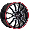 FELGI RONAL R54 5x112 6.5x15 ET45 Jetblack Red Rim