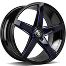 FELGI SEVENTY9 SV-N 5x112 8x18 ET35 Black Glossy Milled Blue