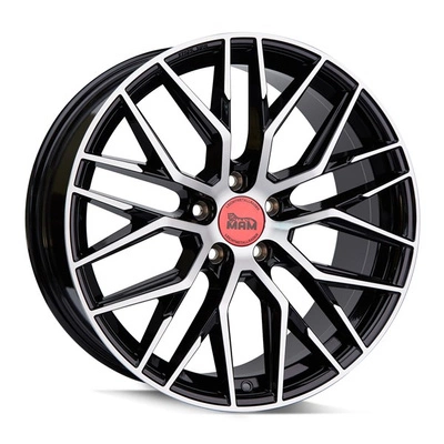 FELGI MAM RS4 5x120 8.5x19 ET35 Black Front Polish