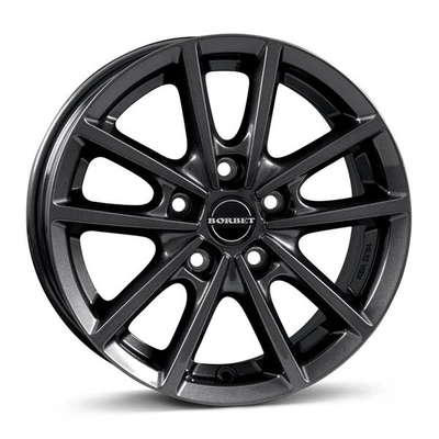 FELGI BORBET W 5x100 6x15 ET43 Mistral Anthracite Glossy