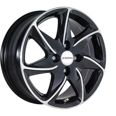 FELGI RONAL R51 4x98 6.5x15 ET35 Jetblack Front Diamond Cut