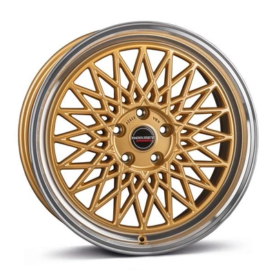 FELGI BORBET B 5x120 8x18 ET35 Gold Rim Polished