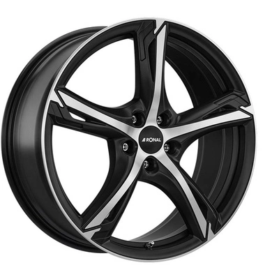 FELGI RONAL R62 5x108 8.5x20 ET50 Jetblack Matt Front Diamond Cut