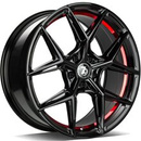 Felgi SEVENTY9 SCF-B 5x120 9x18 ET35 Black Glossy Red Inner Lip