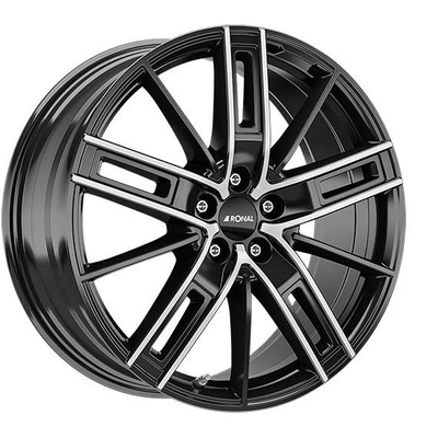 FELGI RONAL R67 5x108 8.5x20 ET40 Jetblack Front Diamond Cut