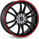 FELGI KESKIN KT12 5x108/114.3 8x18 ET45 MATT BLACK LIP RED