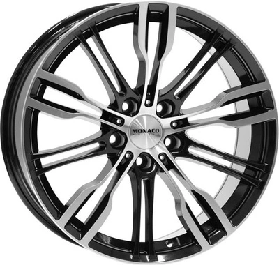 FELGI MONACO GP8 5x120 8x19 ET20 Gloss Black Polished