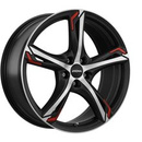 FELGI RONAL R62 Red 5x110 8.5x20 ET35 Jetblack Matt Front Diamond Cut