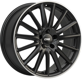 FELGI CMS C23 5x112 8x18 ET40 Gloss Black Polished lip