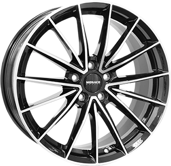 Felgi MONACO GP14 5x112 8x21 ET45 Gloss Black Polished