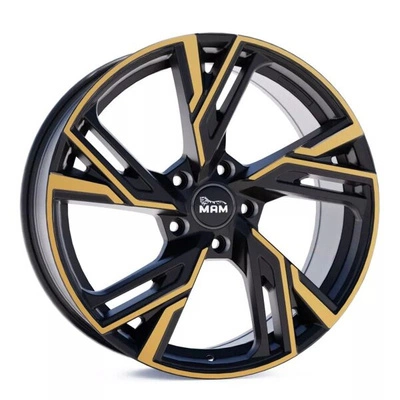 Felgi MAM RS5 5x100 8x18 ET38 Matt Black Front Copper