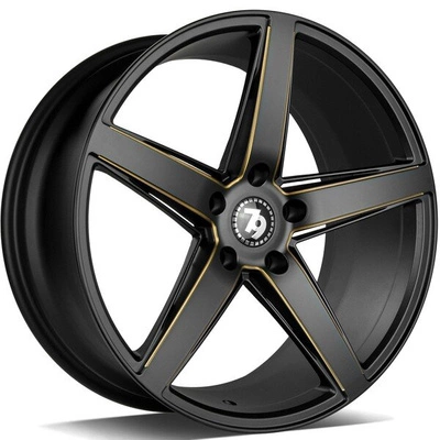 Felgi SEVENTY9 SV-N 5x120 8x18 ET30 Black Matt Milled Gold