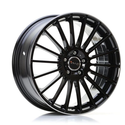 Felgi Avus AC-M03 4x100 7.5x18 ET36 Black Polished Lip