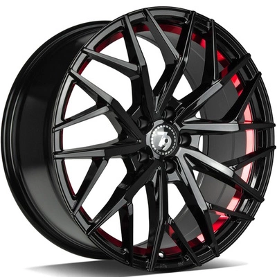 Felgi SEVENTY9 SV-C 5x112 7.5x17 ET40 Black Glossy Red Inner Lip