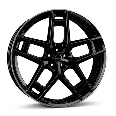 Felgi Borbet TF 5x112 10.5x24 ET20 Black Rim Polished Glossy