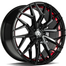 Felgi SEVENTY9 SV-C 5x114.3 7.5x17 ET40 Black Glossy Red Inner Lip