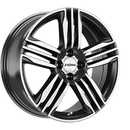 FELGI RONAL R57 4x100 7.5x18 ET44 Black Front Diamond Cut