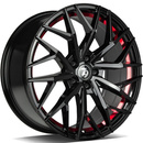 FELGI SEVENTY9 SV-C 5x120 8.5x19 ET33 Black Glossy Red Inner Lip