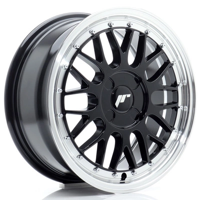 Felgi Japan Racing JR23 16x7 ET20-45 4H BLANK Gloss Black w/Machined Lip