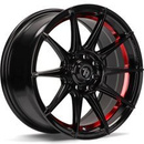 FELGI SEVENTY9 SCF-F 4x100 7x15 ET35 Black Glossy Red Inner Lip