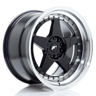 Felgi Japan Racing JR6 18x10.5 ET25 5x114.3/120 Gloss Black w/Machined Lip