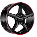 FELGI RONAL R69 5x108 8x18 ET40 Jetblack Red Rim