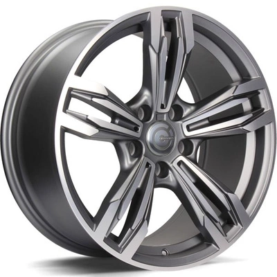 FELGI CARBONADO DYNAMITE 5x120 8.5x18 ET30 Matt Anthracite Front Polished