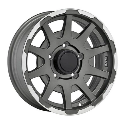 FELGI SPARCO DAKAR 5x139.70 5.5x16 ET Matt Dark Grey Lip Polished