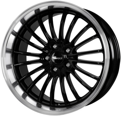 Felgi Brock B24GP 5x108 8.5x19 ET45 Glossy Black Horn Polished