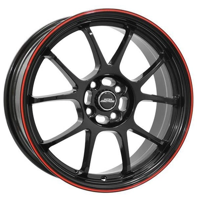 FELGI INTER ACTION PHOENIX 4x100 7x16 ET37 Gloss Black Red