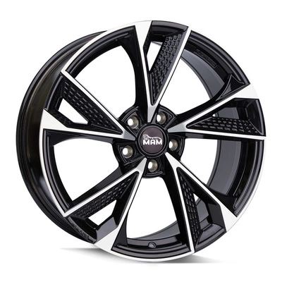 Felgi MAM RS6 5x100 7x16 ET38 Black Front Polish